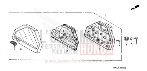 COMPTEUR CBR1000RR5 de 2005